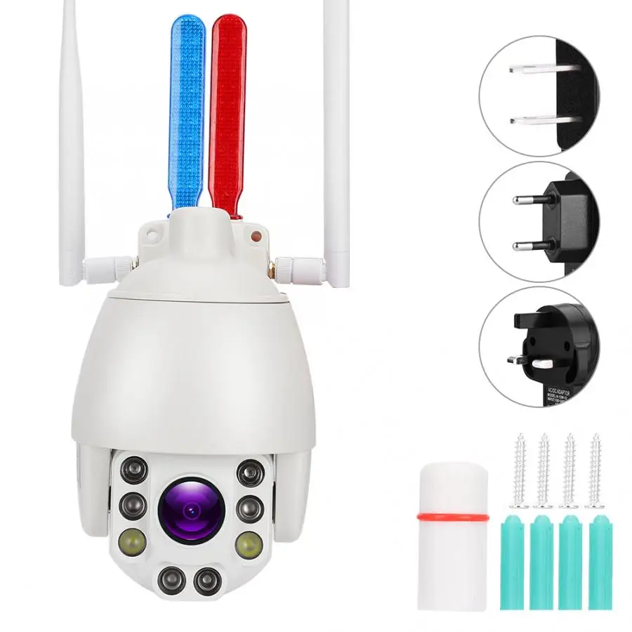 Купольная IP камера видеонаблюдения с ночным видением 2 5 дюйма 110 240 В|Камеры