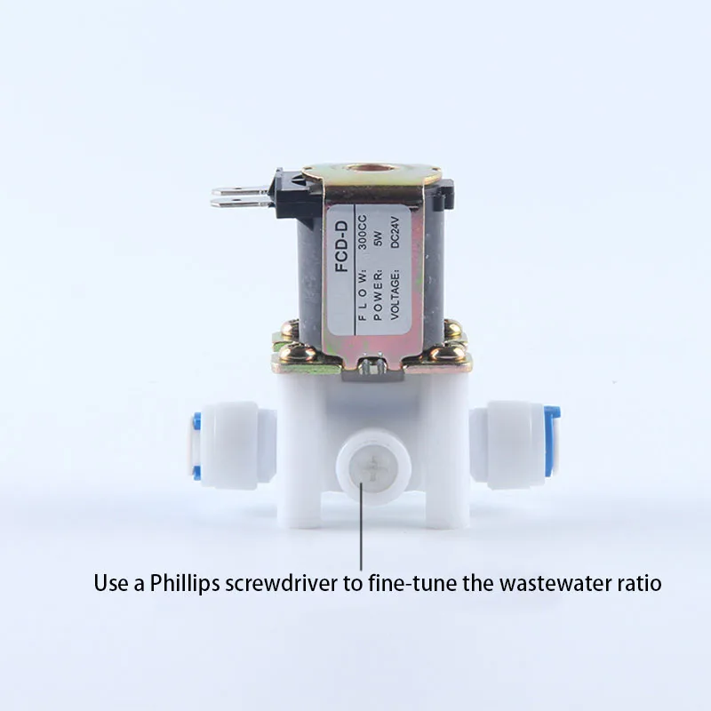 Электрический пластиковый Соленоидный клапан для сточных вод постоянный ток 24 В