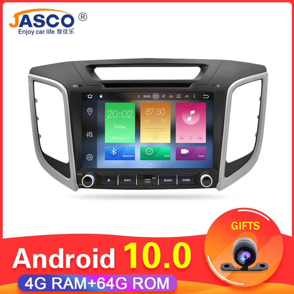 Автомагнитола на Android 10 0 DVD радио GPS навигатор плеер для Hyundai ix25 Creta 2014 2018 видео