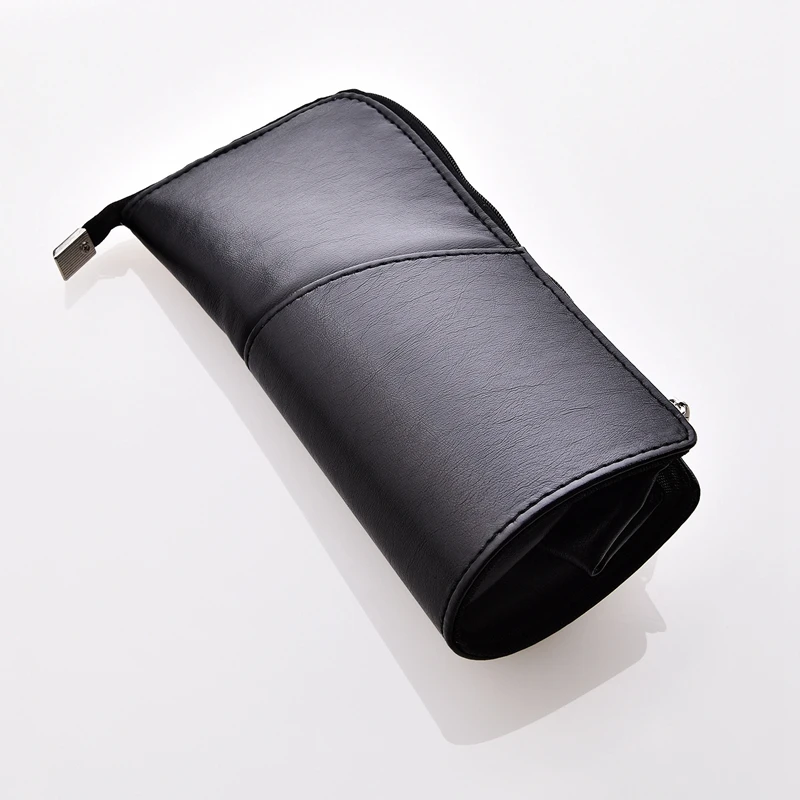 Полиуретановый Дорожный Чехол-карандаш для кистей макияжа органайзер на молнии