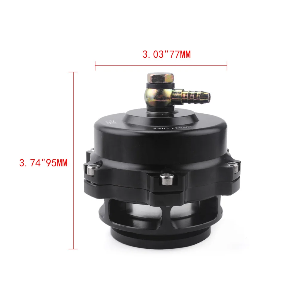 US STOCK Black Red Blue Tial style 50mm Blow Off Valve CNC BOV Authentic With v-band Flange With logo RS-BOV027 images - 6
