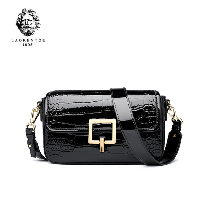 LAORENTOU 2020 Новая женская кожаная сумка через плечо брендовая роскошная из воловьей