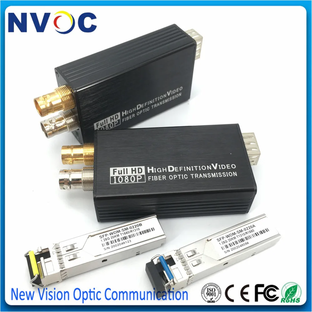 Мини 3G HD SDI волоконно оптический трансивер преобразователь SM 20km LC 1920*1080P передача