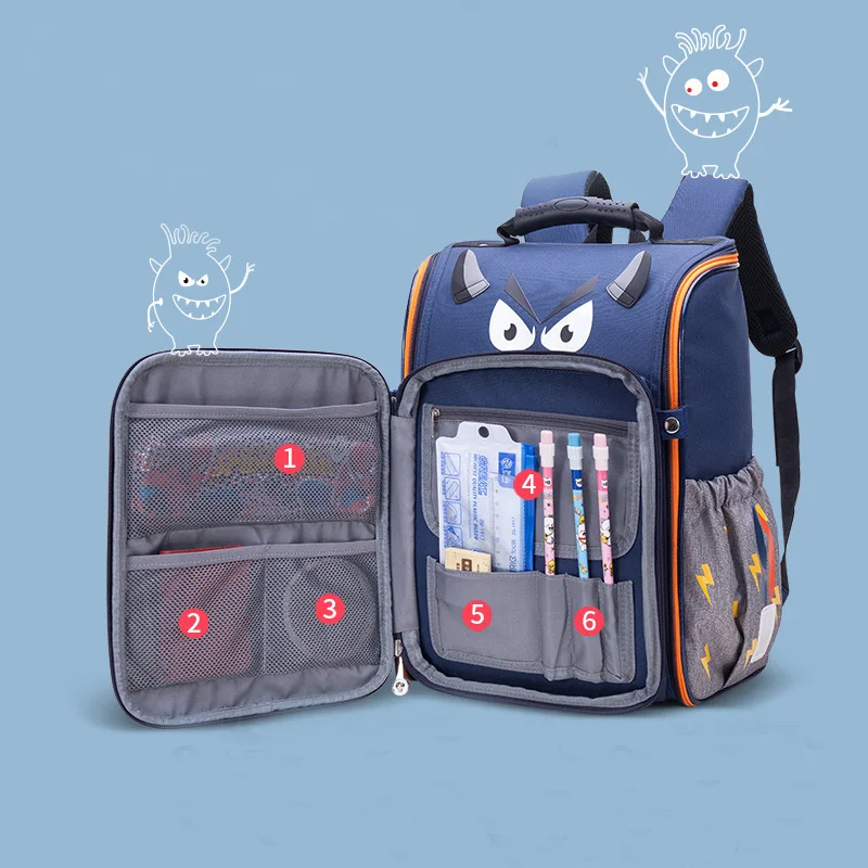 Ортопедические школьные ранцы для девочек и мальчиков, детский рюкзак для начальной школы 1-4 классов, школьные рюкзаки с 3D принтом, 2021