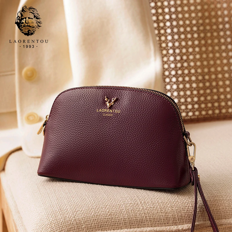 LAORENTOU женская сумка-клатч из натуральной кожи многофункциональная мягкая мини