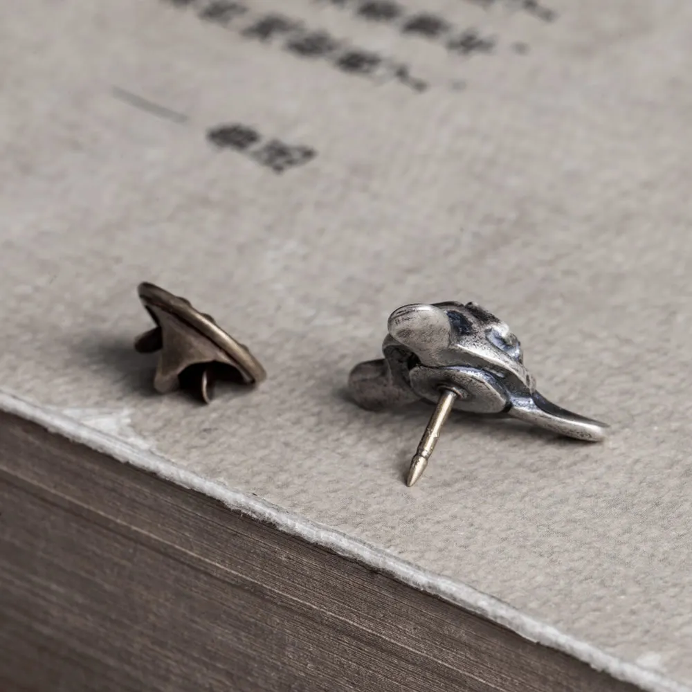 Женская/Мужская Винтажная брошь из серебра 925 пробы|Украшения для волос броши и