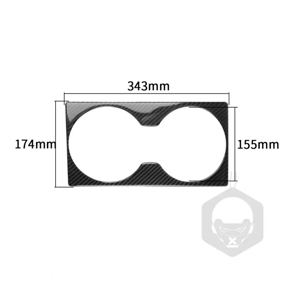 

Subwoofer Sticker Solid Color Easy to Stick Carbon Fiber Backseat Speaker Decorative Cover for Nissan GTR R35 2008-2016