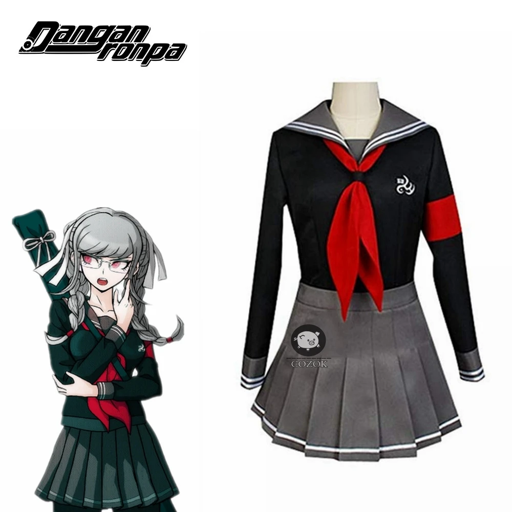 

Аниме Супер Danganronpa 2 Danganronpa Пеко Pekoyama Для женщин девочек вечерние Клубное платье Хэллоуин Костюмы для косплея Для женщин