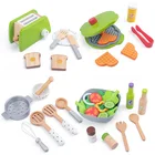 Деревянные кухонные игрушки, ролевые игры, детский кухонный набор, резка, магнитные фрукты, овощи, миниатюрная еда, игрушки для девочек, обучающие игрушки