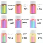 Пудра Хамелеон эффект хамелеона перламутровый порошок 10 гбанка хром Свободные Тени для век пигменты частная этикетка изменение цвета слюды порошок