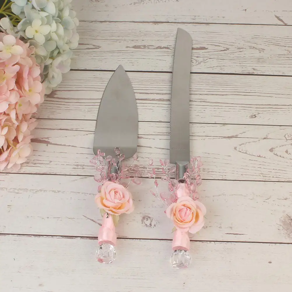 Нержавеющая сталь резак для торта Романтический искусственный цветок комплект