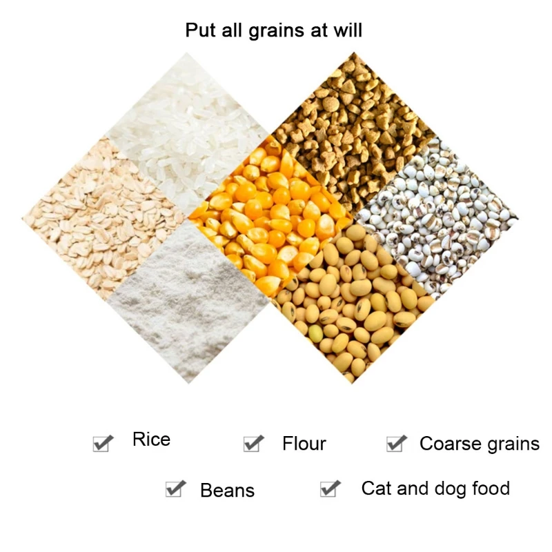 

10Kg Rice Container Transparent Storage Box Rice Cylinder Barrel Grain Bucket Insect-Proof Moisture-Proof