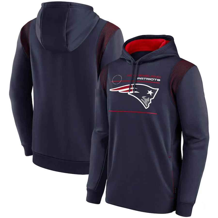 

2021 New New England Men's Patriots Sideline Logo Performance Pullover quality Cotton Hoodie clothing S-3XL