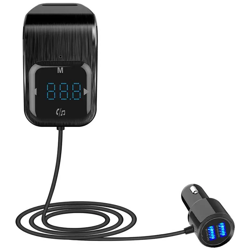 2 цвета Bluetooth Handfree Автомобильный FM трансмиттер светодиодный двойной USB