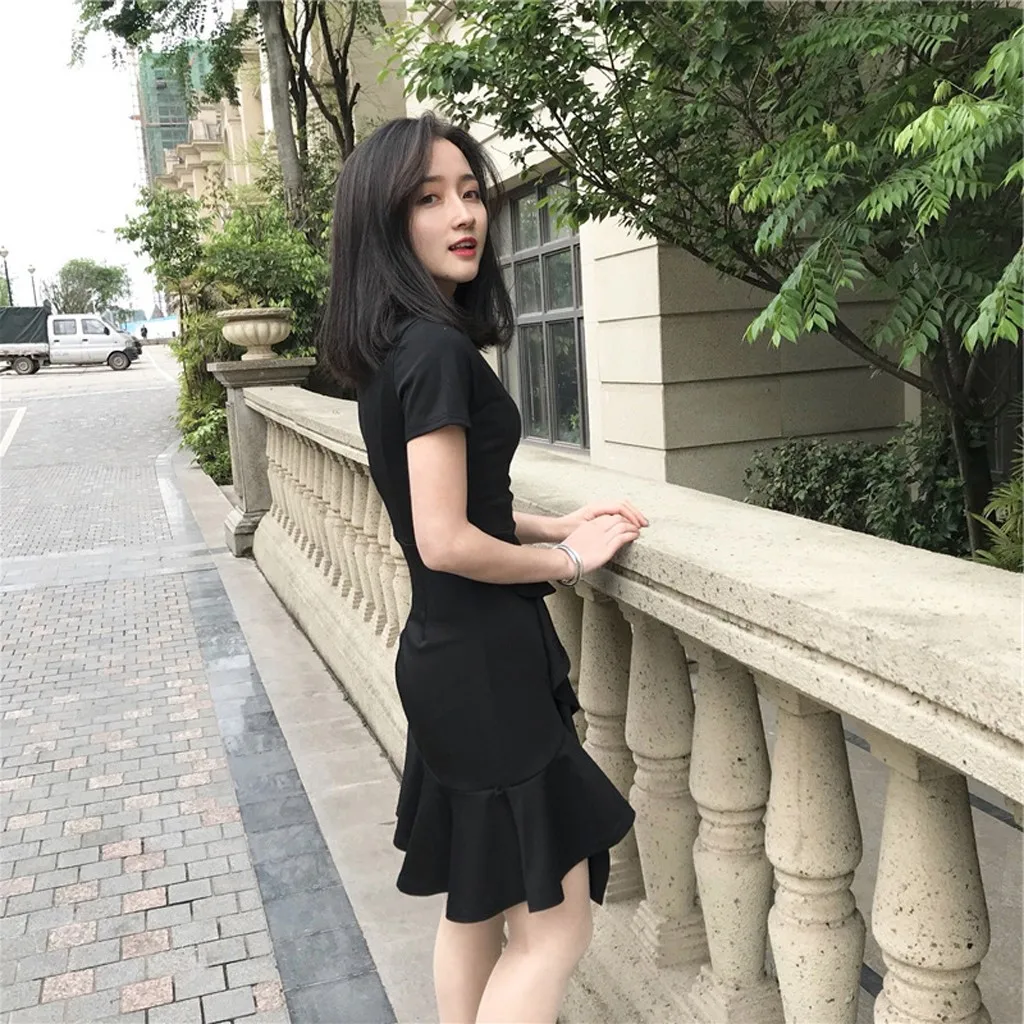 Женское платье в винтажном стиле с коротким рукавом гофрированное вечернее