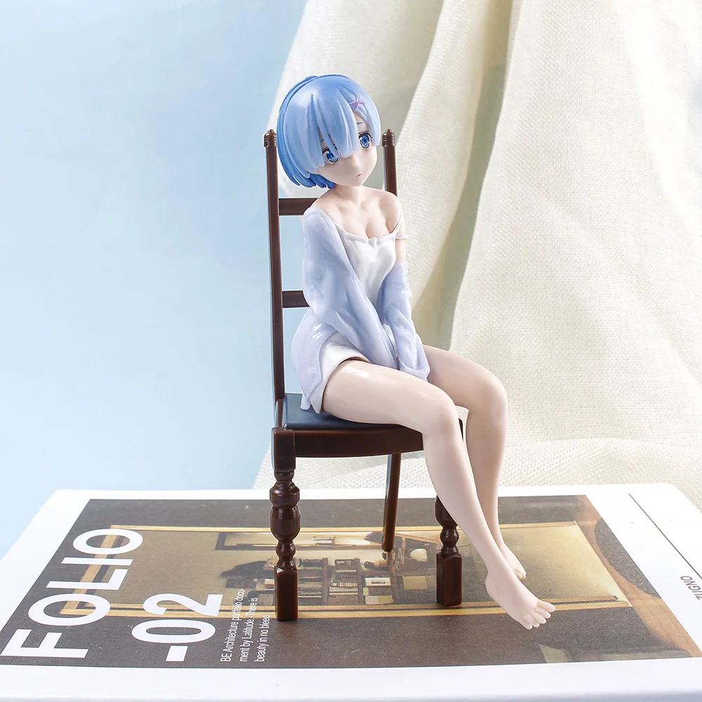 Новинка пижама из аниме Re:Life in A Different World From Zero Ram Rem с стулом фигурка куклы ПВХ
