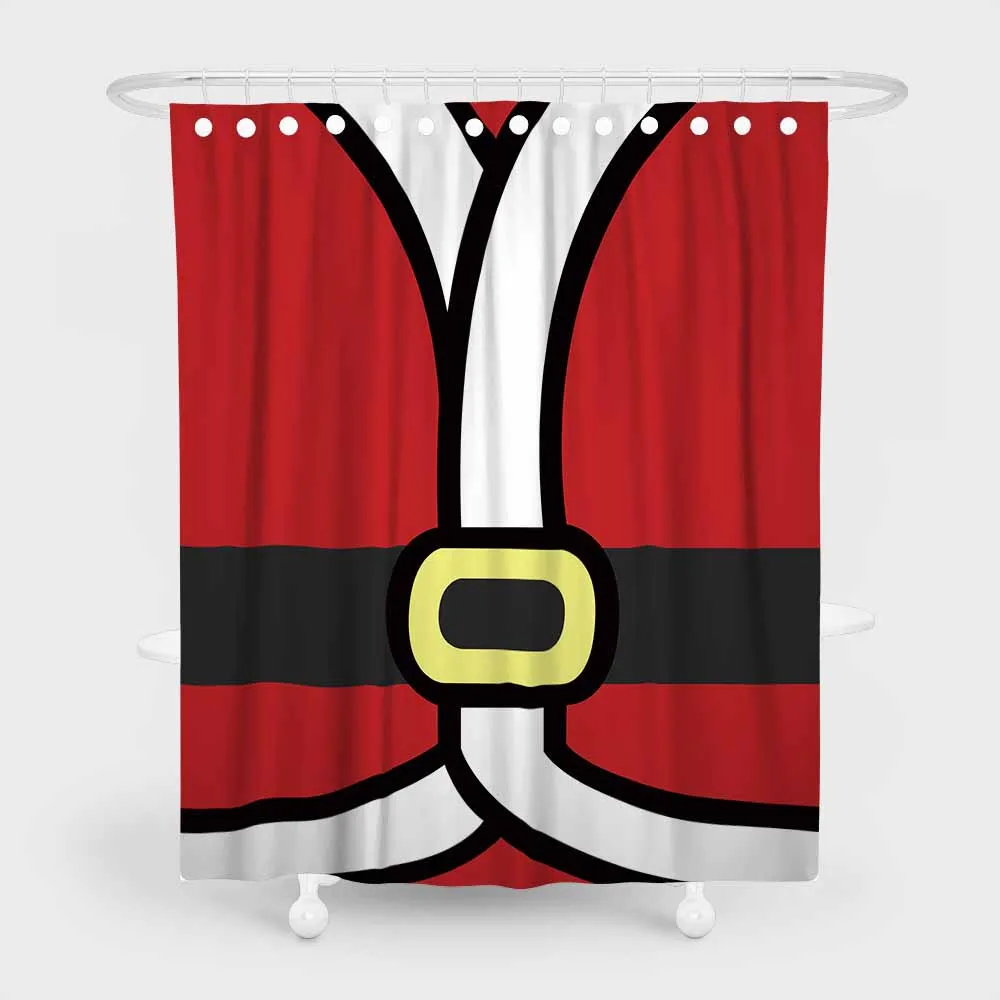 Новый год занавески для душа полиэстер водонепроницаемый плесень занавес дома