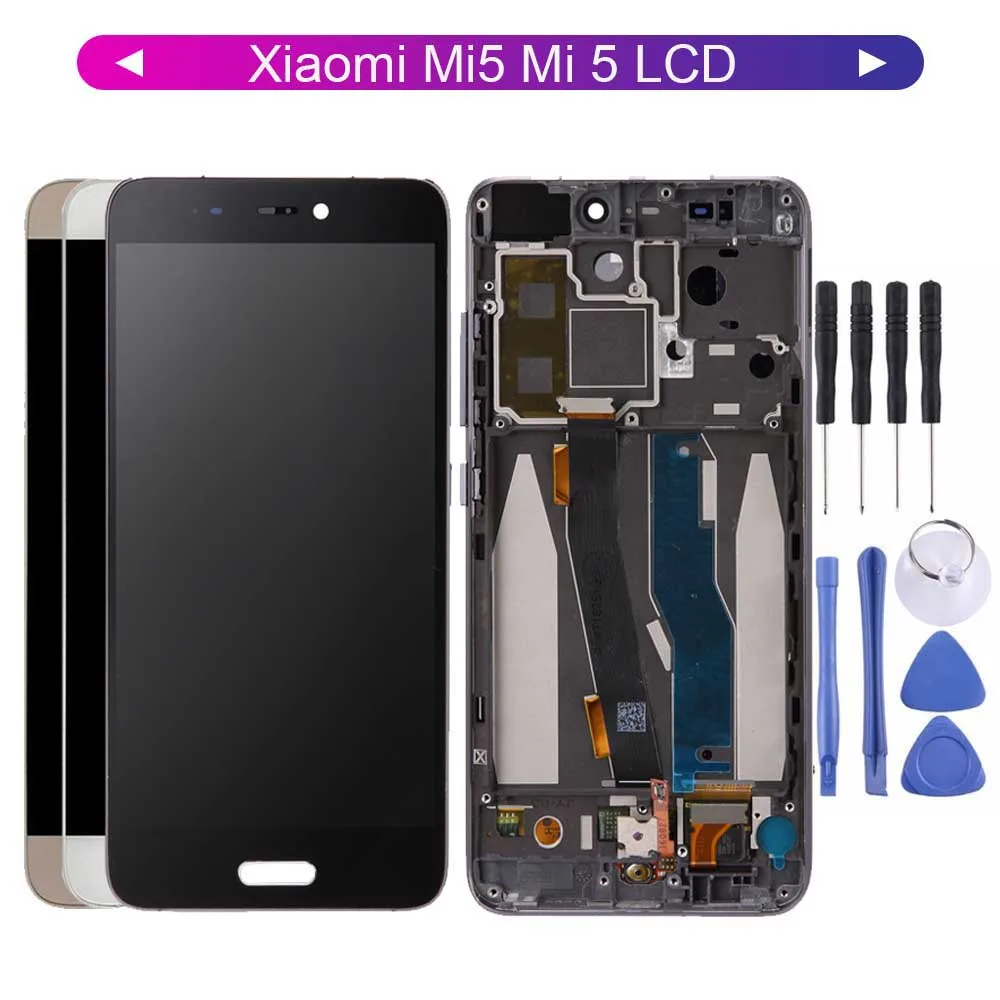 ЖК-дисплей для 5,15 ''Xiao mi 5 mi 5, ЖК-дисплей, дигитайзер, сенсорный экран, стеклянная сенсорная панель, сборка 1920*1080, запасные части