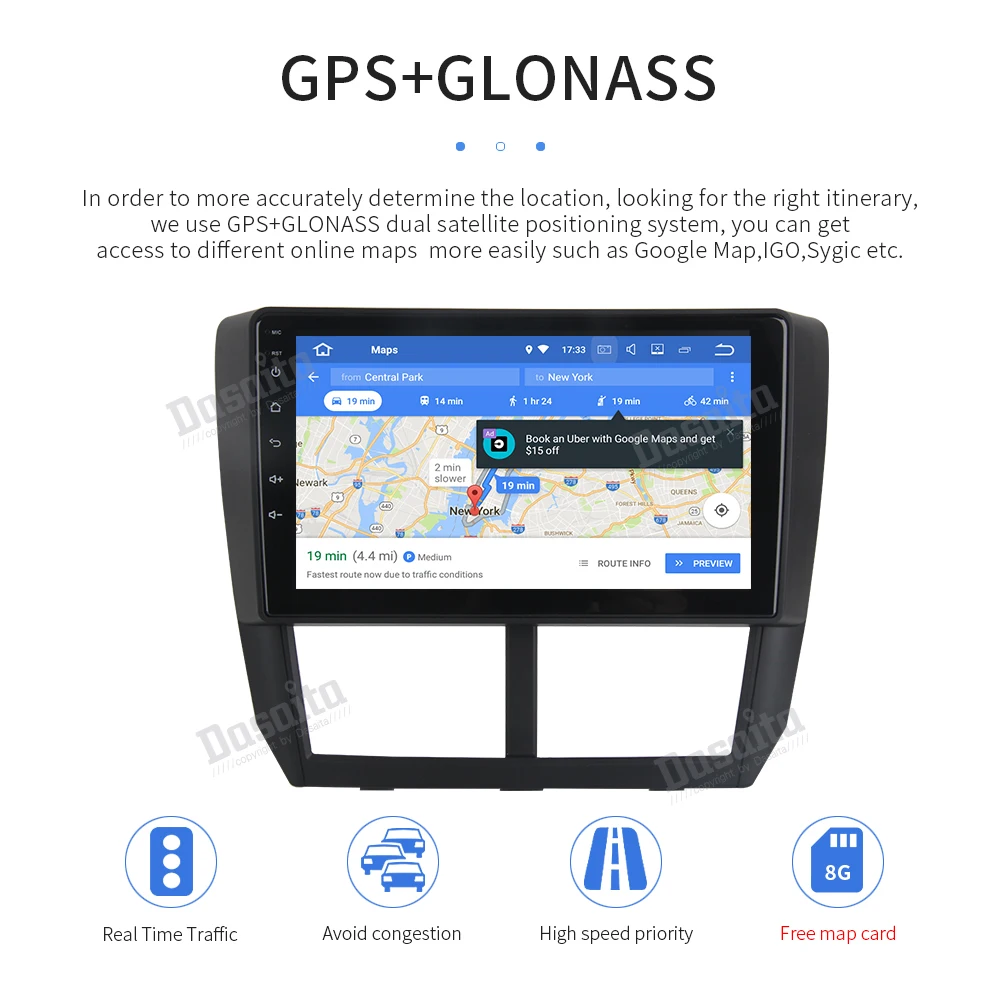 " Восьмиядерный Android 9,0 Встроенный gps 1 din автомагнитола для Subaru Forester 2008 2009 2010 2011 2012 головное устройство 4 Гб ram 32 Гб rom