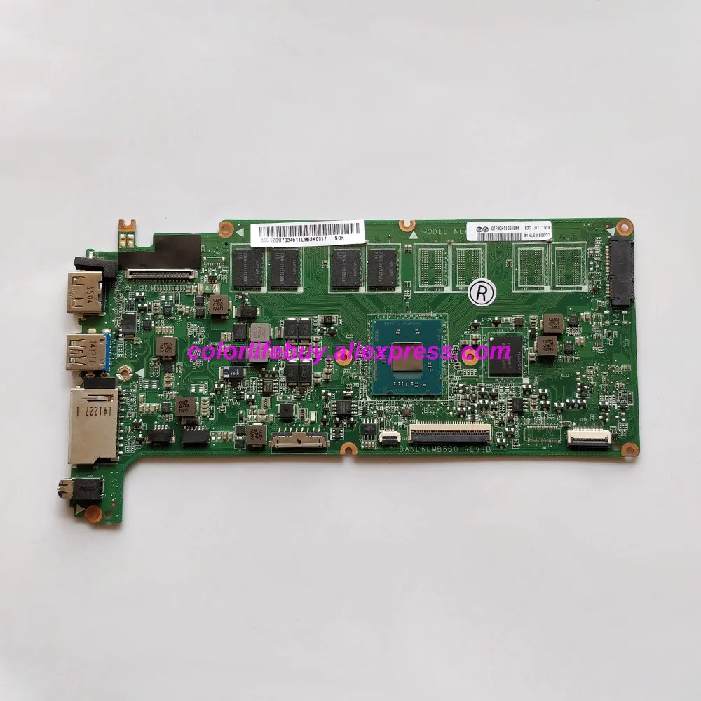 

Оригинальная материнская плата 5B20H70345 DANL6LMB6B0 w N2840 CPU 2GB RAM, материнская плата для ноутбука Lenovo Chromebook N21, протестированная материнская плата для ноутбука