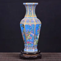 Antique Royal Chinese Porcelain Vase Decorative Flower Vase For Wedding Decoration Pot Jingdezhen Porcelain Vase Christmas Gift