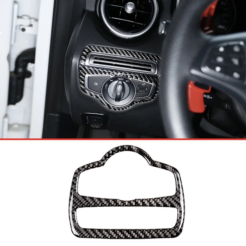 

For Carbon fiber frame switch for interior headlamp of Mercedes Benz g / C / V and GLC vehicles from 2019 to 2020