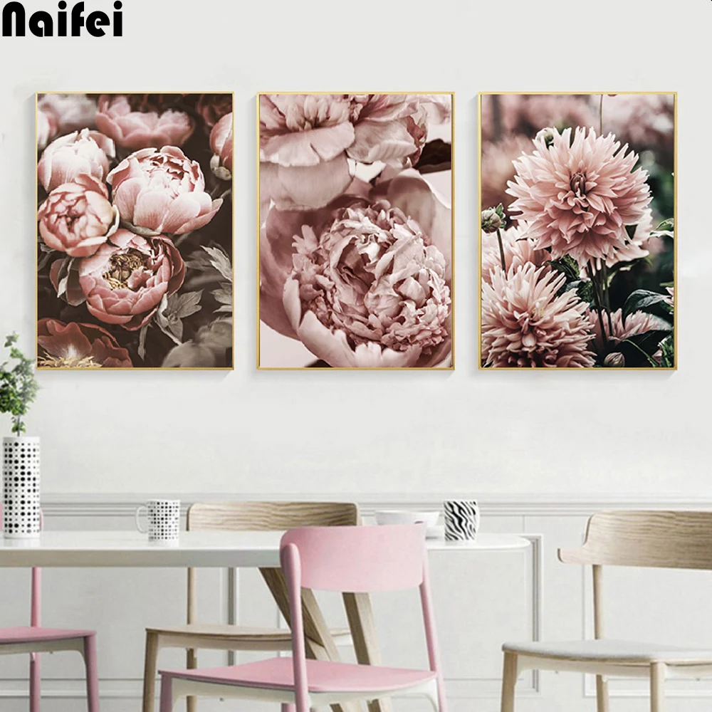 3 предмета в комплекте виде цветка пиона алмазная живопись квадратная Алмазная