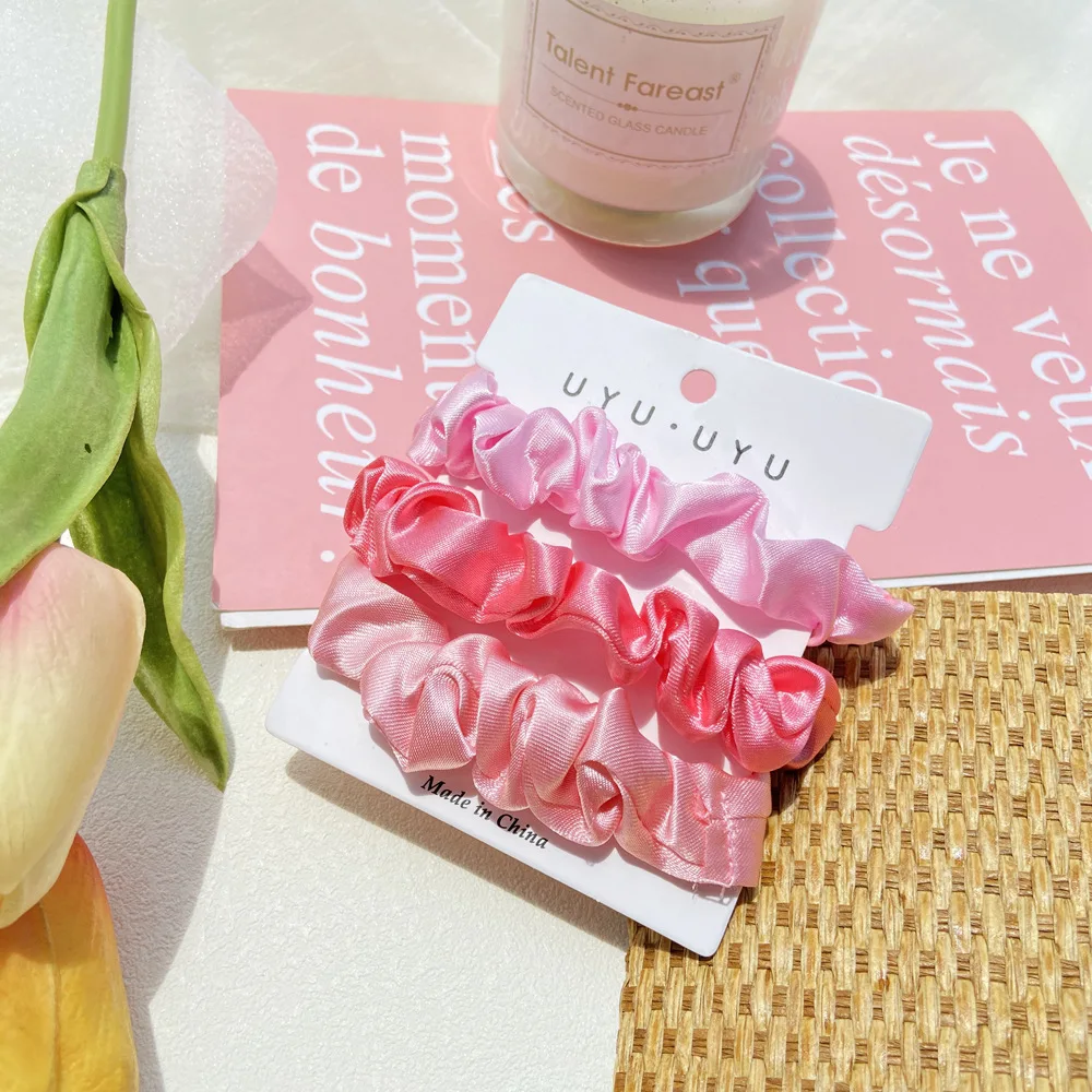 Эластичные резинки для волос Scrunchies женское кольцо с большим кишечником резинка
