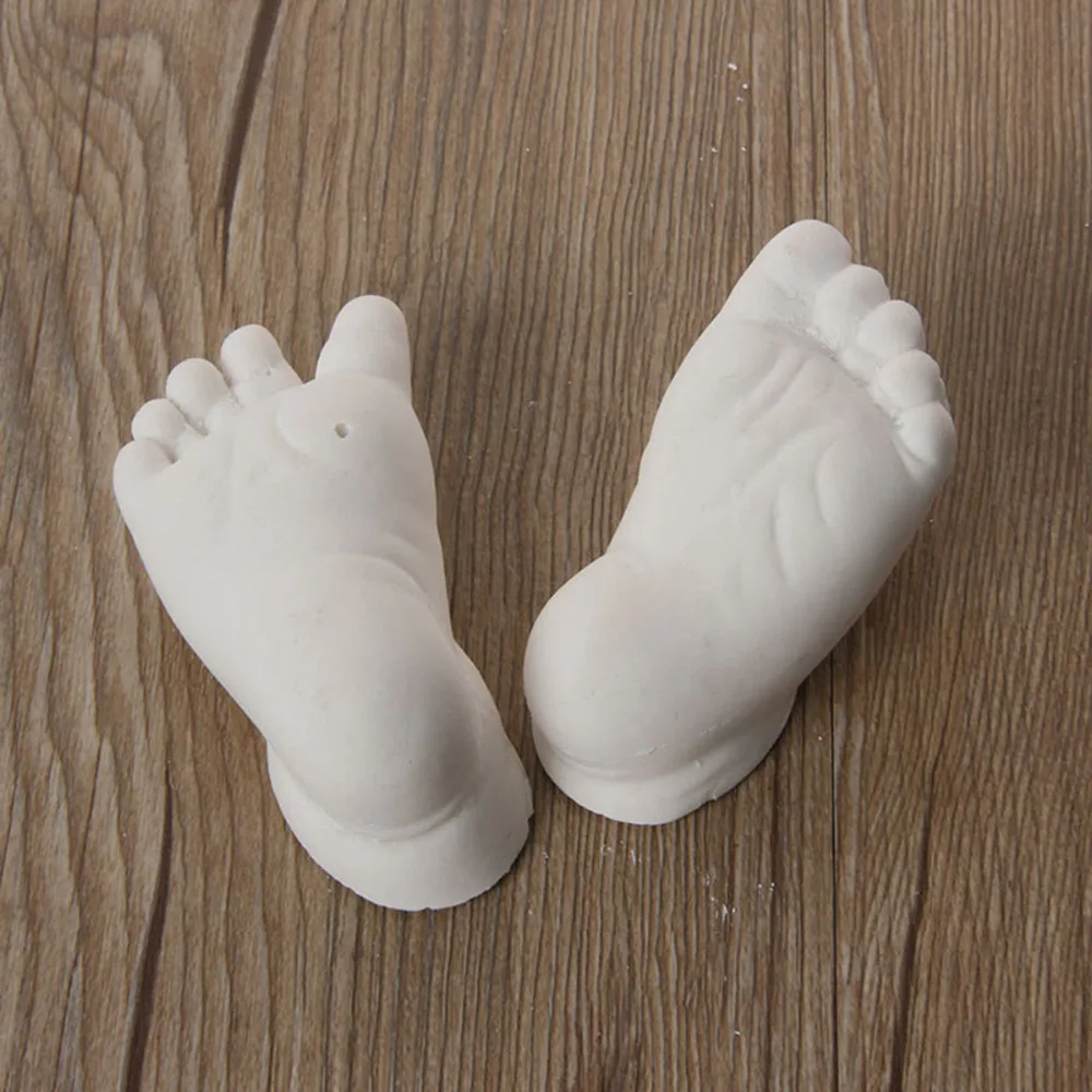 Лепка глина Мини Набор DIY ребенок ручная литья ног уход за ребенком Развивающие игрушки Keepsake литье клон порошок штукатурка отпечаток