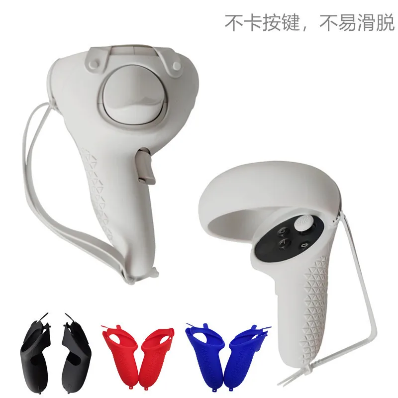 

Oculus Quest2 силиконовый гелевый защитный чехол для джойстика Quest2 VR комплект защиты геймпада с повязкой на руку и запястье