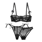 2 шт.комплект, женские кружевные прозрачные трусы пуш-ап