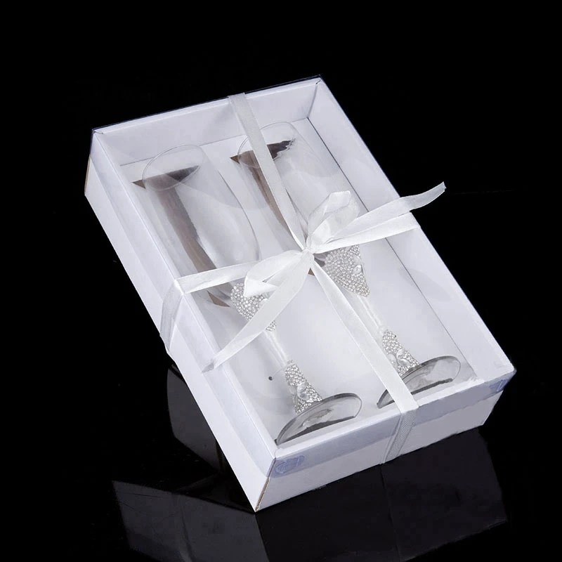 2 шт./компл. креативный подарок для невесты и жениха бокалы шампанского Свадебные