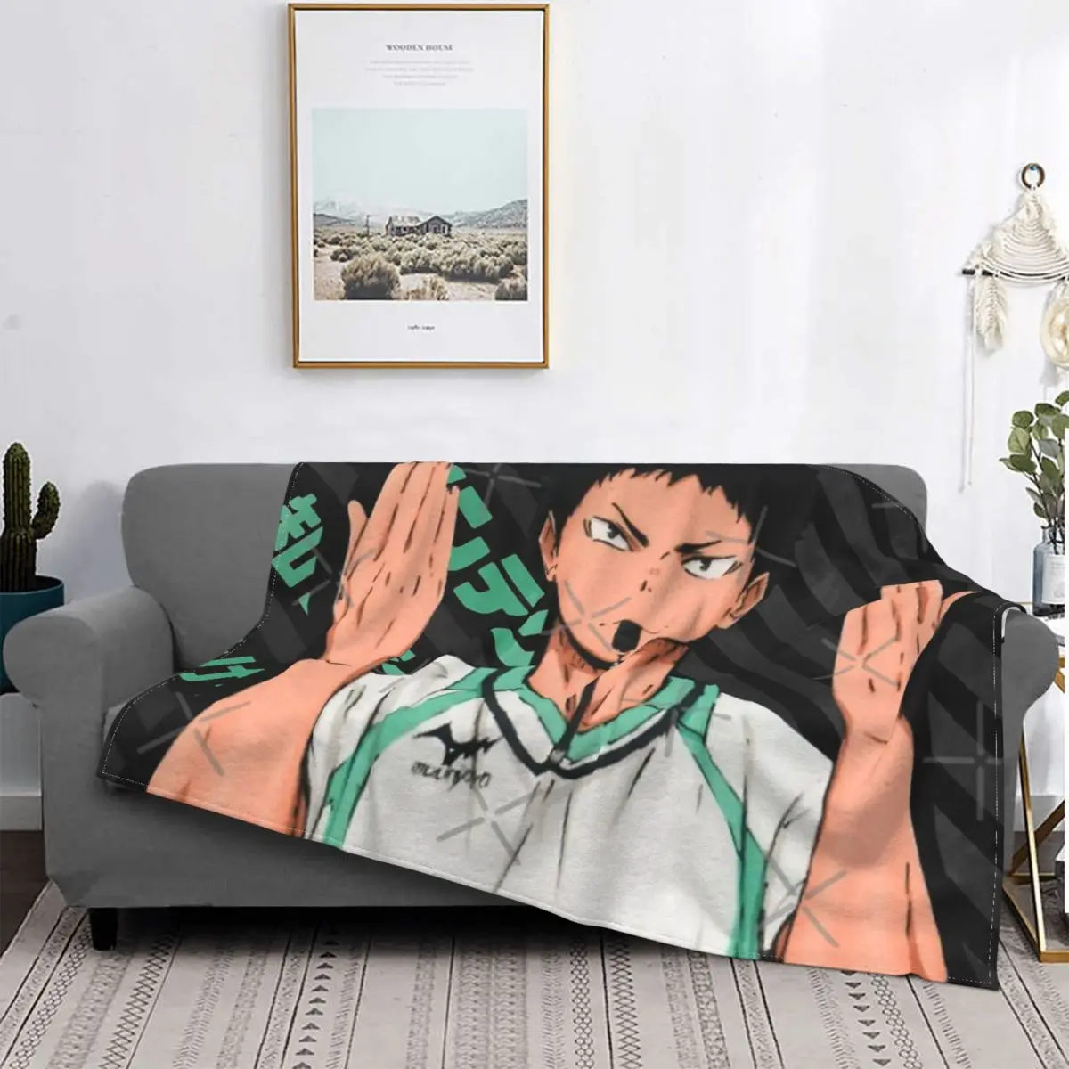 

Haikyuu - Hajime Iwaizumi одеяло покрывало для кровати Плед покрывало для дивана одеяло аниме одеяло роскошное пляжное полотенце