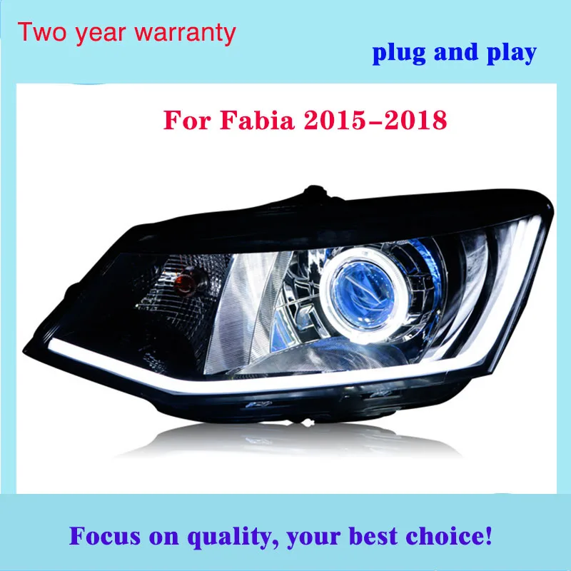 Светодиодный светильник на голову для Skoda Fabia 2015 2018 светодиодный головной s