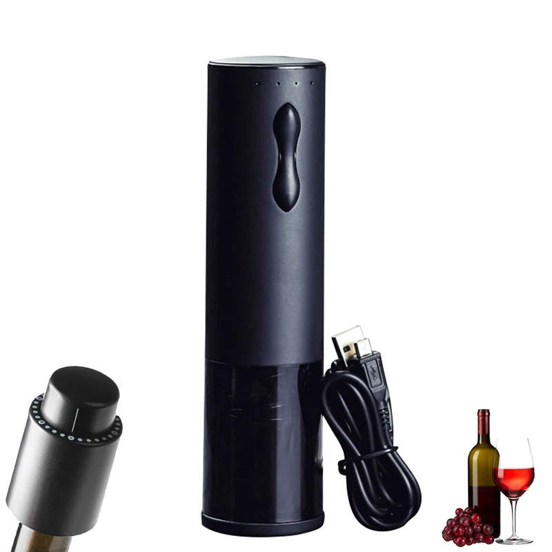 

Перезаряжаемая Автоматическая электрическая открывалка для бутылок с подсветкой и фольгой