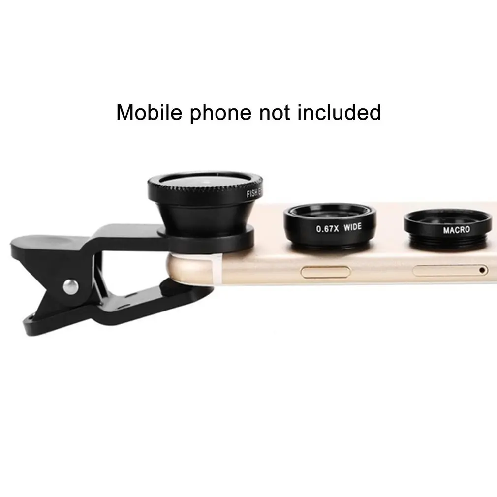 4 в 1 Широкоугольный макро объектив рыбий глаз набор фильтров для объектива