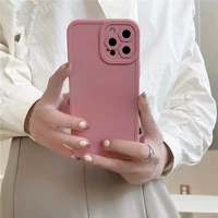 shockproof bumper phone case for iphone 12 13 pro max 11 pro max 7 8 plus xr x xs max soft camera protection back cover