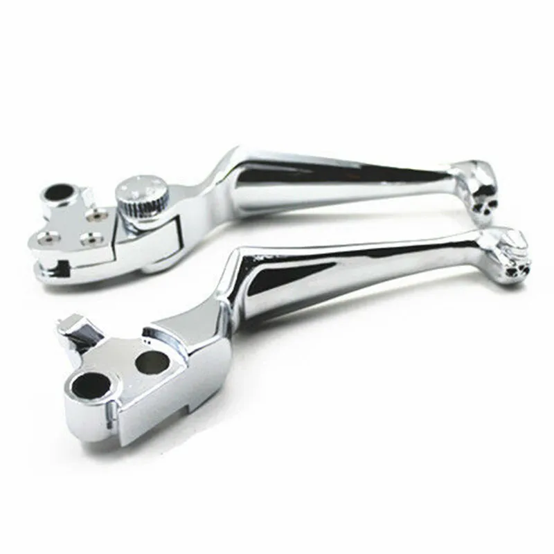 МОТОЦИКЛ хром Череп ручные рычаги тормоза сцепления для Harley Dyna Softail Touring FXS Bad Boy