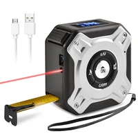 40m laser distance meter digital measuring tape rangefinder laser tape range finder multi angle measuring tool stainless tape