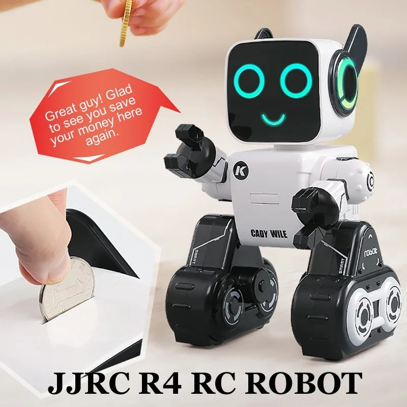 JJRC R4 милый радиоуправляемый робот обучение с копилкой Голосовое управление