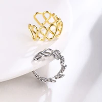 2022 new fashion gold silver love heart open ring for women birthday gift party wedding celebration adjustable jewelry anillo