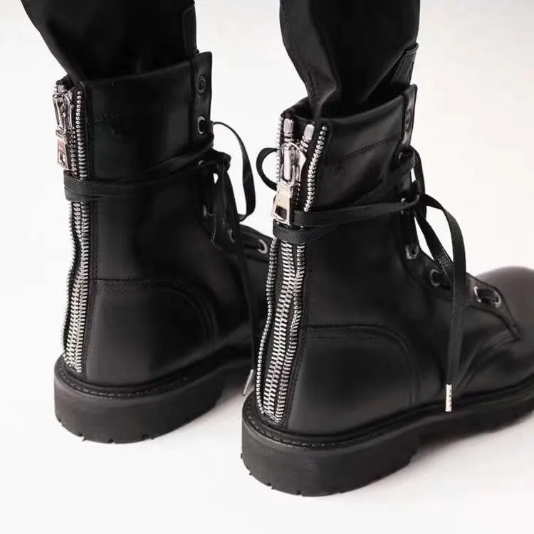 Botas Mujer осенние носки Армейские сапоги Для женщин кожаный бурдюк Feminina дамские