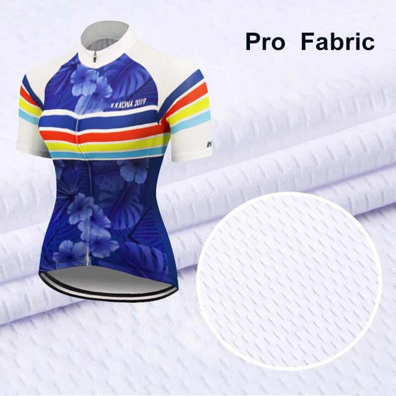 Новинка Женская велосипедная Джерси дышащая летняя одежда для велосипеда синяя