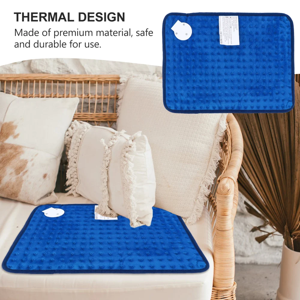 

1 Pc Multipurpose Heating Blanket Heated Pad Travel Blanket (Blue, Plug)