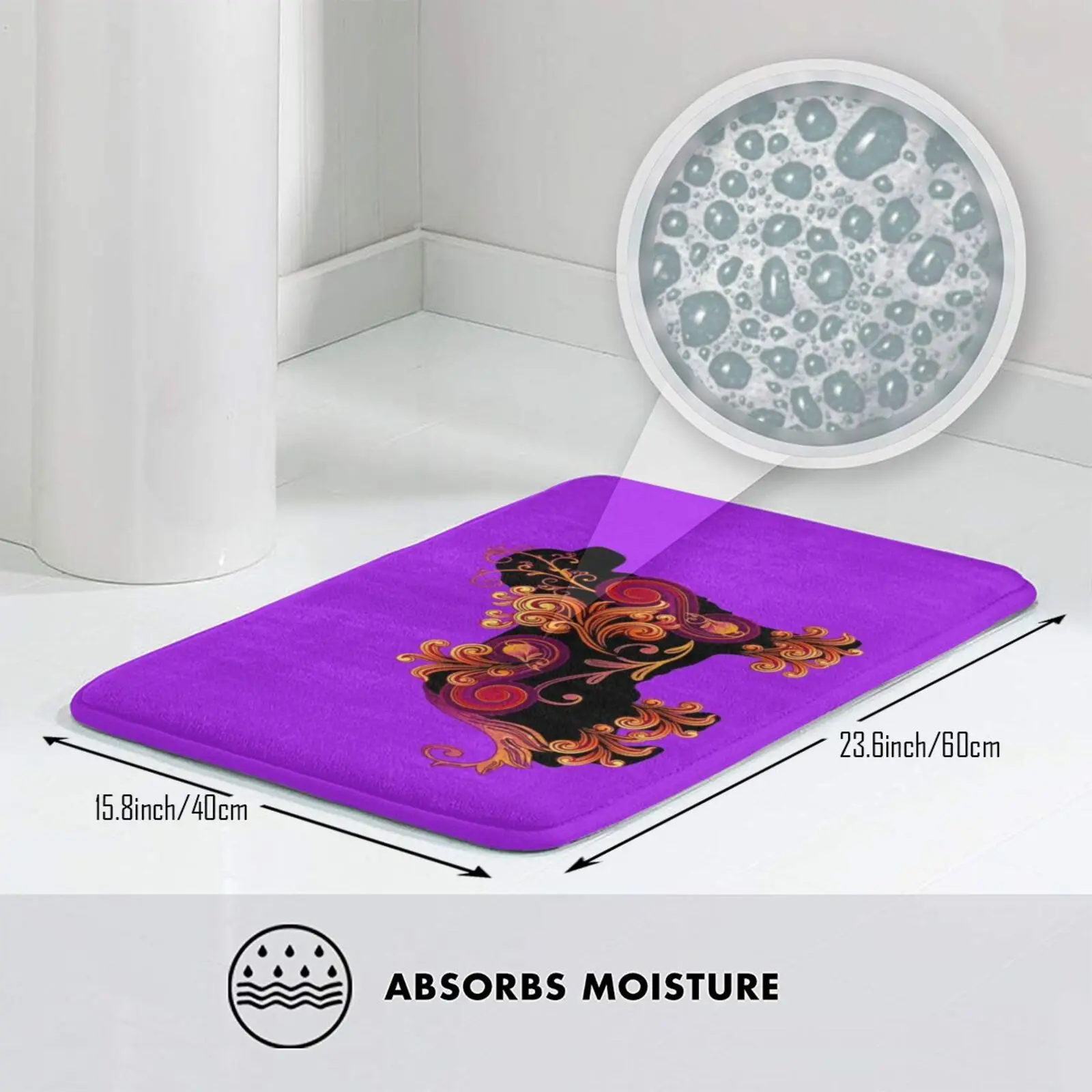 Необычный коврик для леди ковер противоскользящие напольные коврики спальни Newf