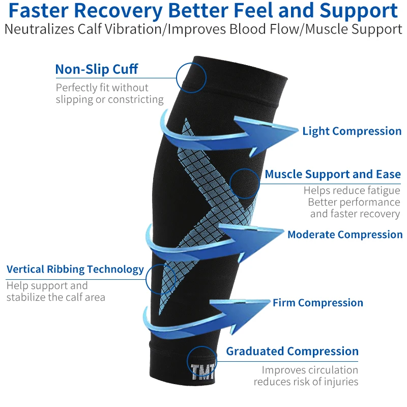 Компрессионные гетры TMT для баскетбола и волейбола мужские эластичные