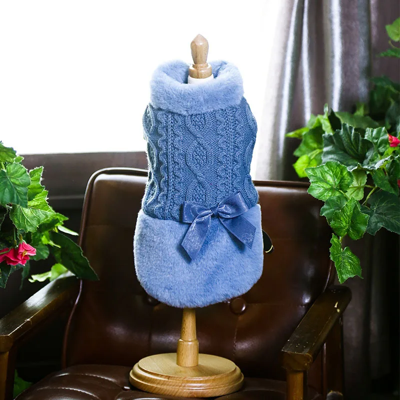 Горячая Распродажа зимняя одежда для собак супер теплые свитера маленьких