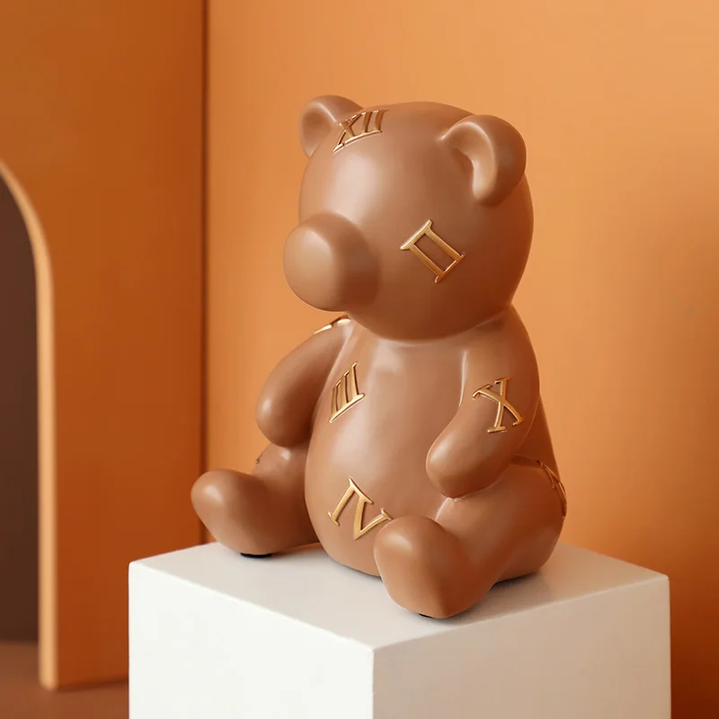 

Bear Figurine Home Decor Ornaments Home Decoration Accessori Sculpture Modern Art statues Merry Christmas gift for kids