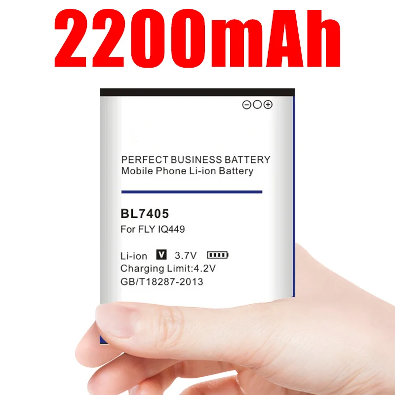 

2200mah Bl7405 Mobile Phone Battery for Fly Iq449 Iq 449 Bl 7405 Bateria