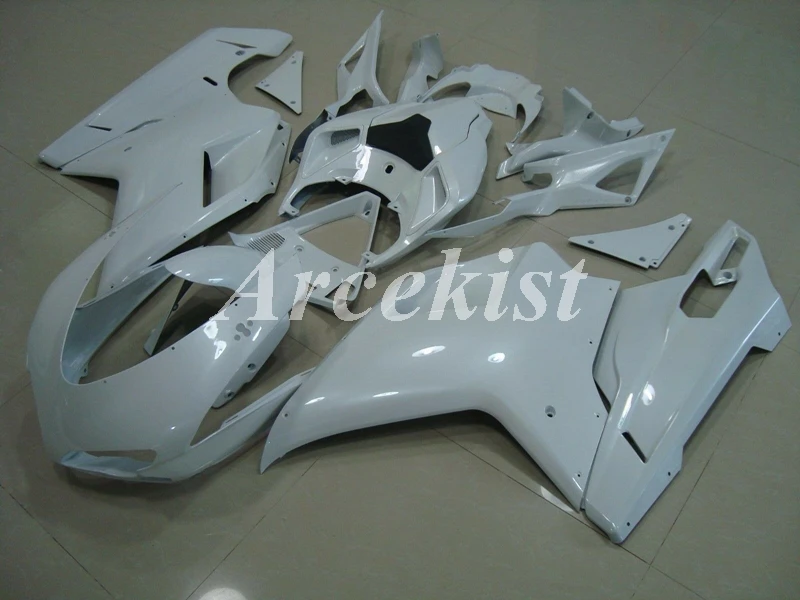 

Новый комплект обтекателей из АБС-пластика под давлением для Ducati 848, 1098, 1198, 2007, 2008, 2009, 2010, 2011, комплект обтекателей белого цвета